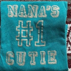 The Childrens Place. Slogan tee. Turquoise size 5t